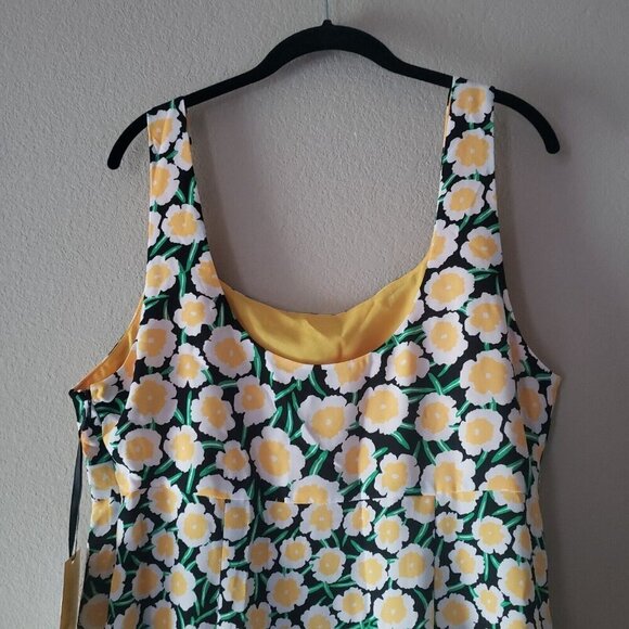 90's Shift Yellow Poppy Mini Dress Sun DVF for Target Diane von Furstenberg NWT - Picture 13 of 15